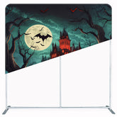 Horror Castle Bat Halloween Double Sided Backdrop - Layoris